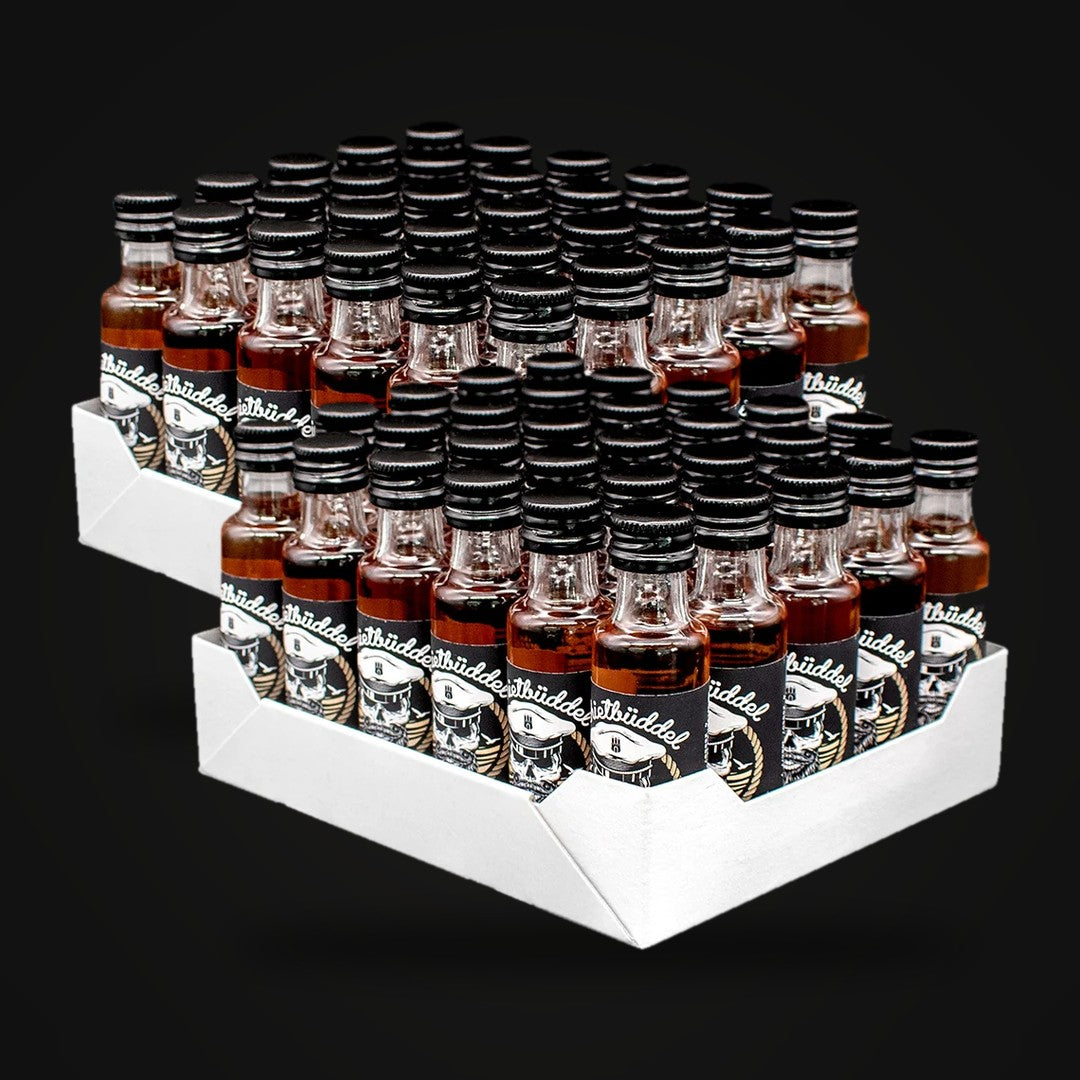 2er Set Schietbüddel Kokos Rum Likör – Die Lütten (60 × 0,02 l)