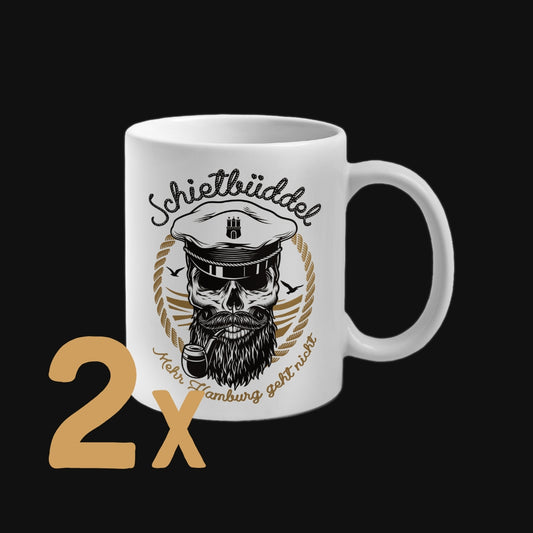 2er Set Schietbüddel Becher