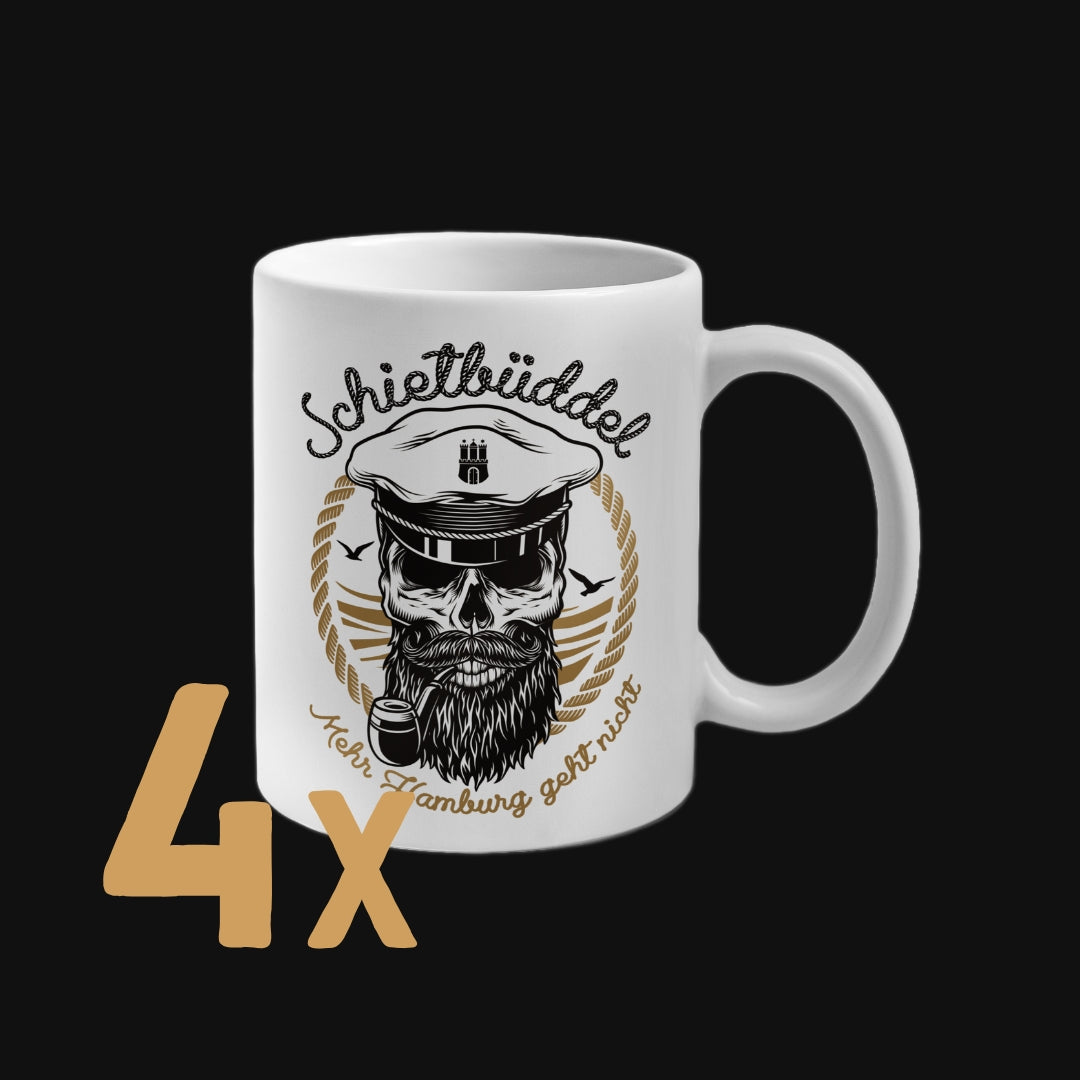 4er Set Schietbüddel Becher