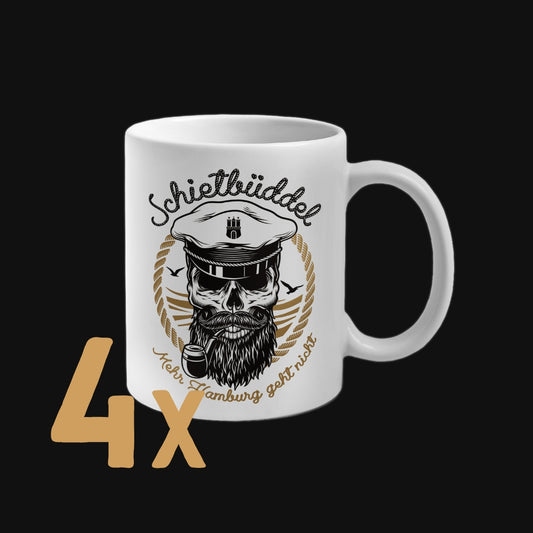 4er Set Schietbüddel Becher