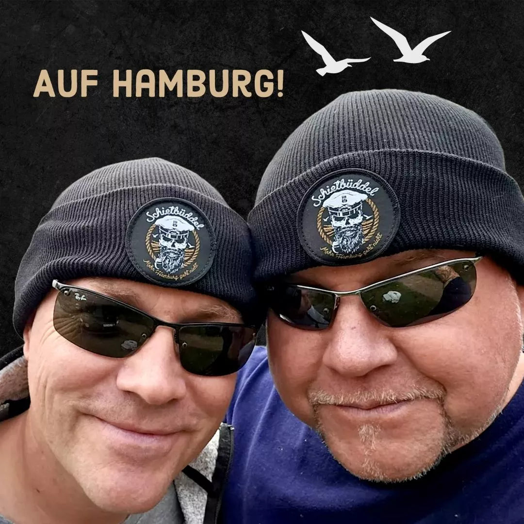 Schietbüddel Strickmütze - schwarz