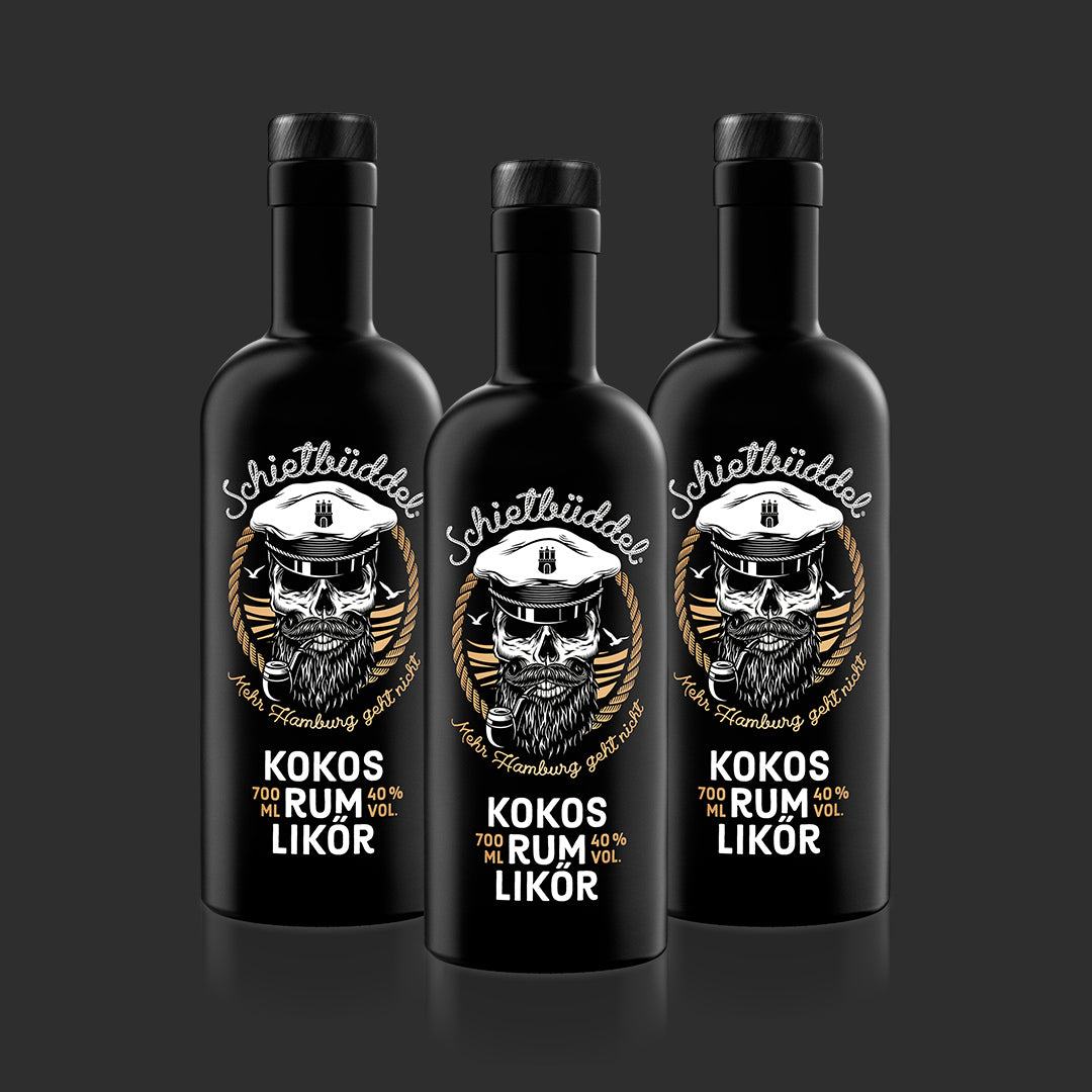Schietbüddel Kokos-Rum-Likör 3x 0,7l