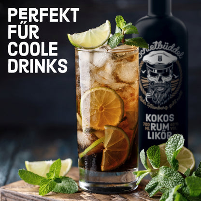 3er Set Schietbüddel Kokos Rum Likör – Die Lütten (90 × 0,02 l)