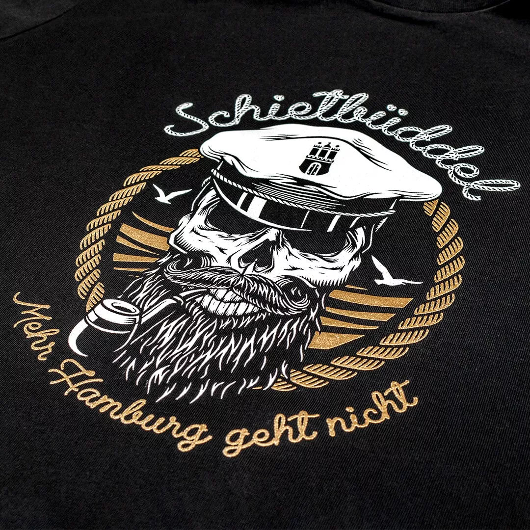 Schietbüddel Kokos Rum Likör 0,7l + T-Shirt schwarz