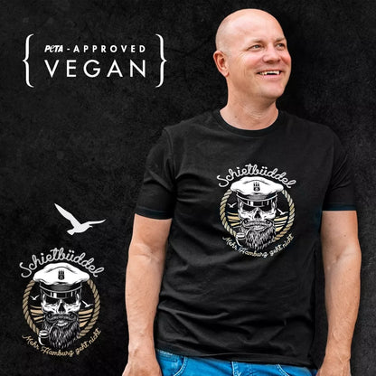 Schietbüddel Kokos Rum Likör 0,7l + T-Shirt schwarz